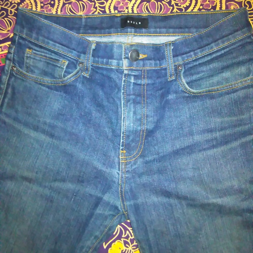 DSTLD Denim slim fit raw denim jeans